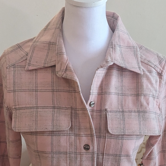 Pendleton Pink and Grey Plaid Shirt - Picture 2 of 7